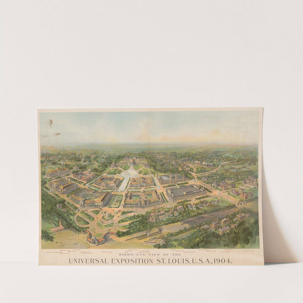 Bird’s-eye view of the Universal Exposition St. Louis, U.S.A., 1904 (1902) by Woodward & Tiernan Printing Co.