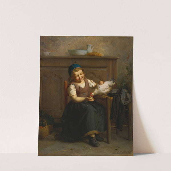 Birds Of A Feather (1867) by Emile-Auguste Hublin