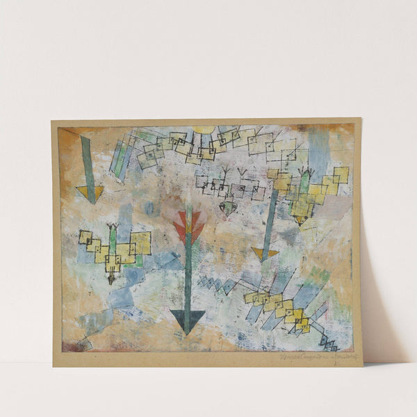 Birds Swooping Down and Arrows by Paul Klee