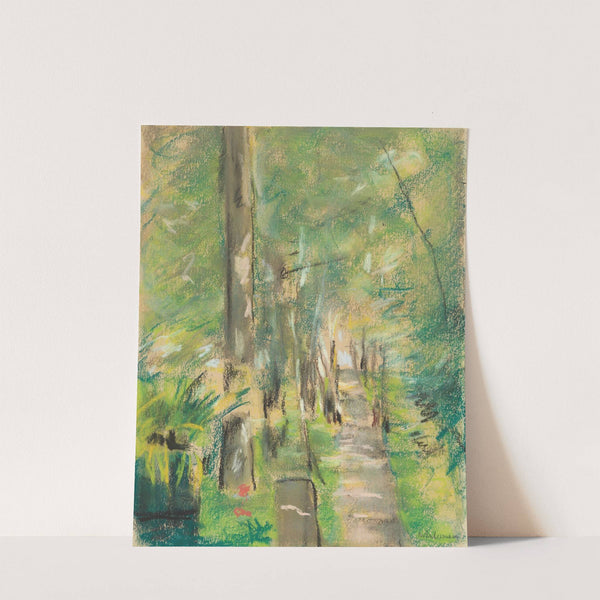 Birkenallee im Wannseegarten (circa 1918) by Max Liebermann