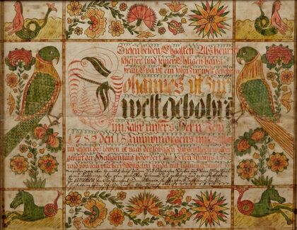 Birth and Baptismal Certificate