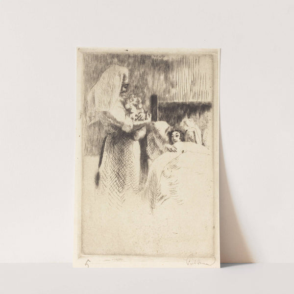 Birth Announcement for Anne-Élisabeth Besnard (Carte de naissance d’Anne-Élisabeth Besnard) (1922) by Albert Besnard