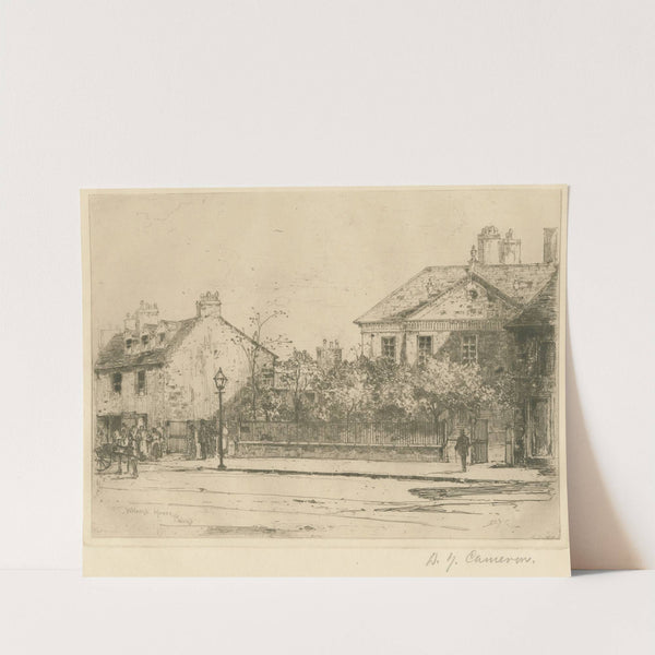 Birth Place & Early Home of Professor Wilson (1887) by David Young Cameron