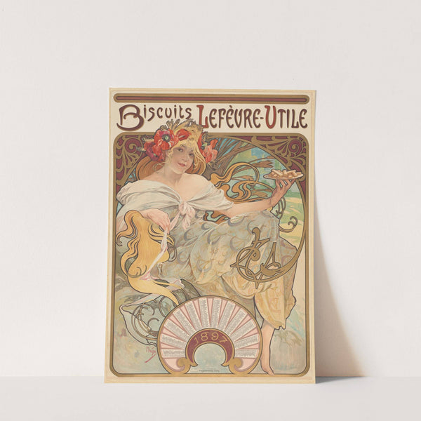 Biscuits Lefèvre-Utile (1896) by Alphonse Mucha
