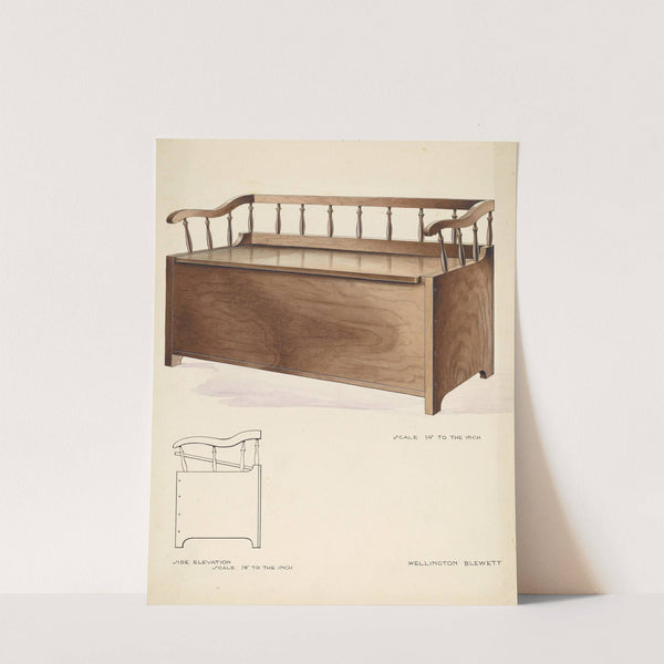 Bishop Hill - Settee and Chest by Wellington Blewett