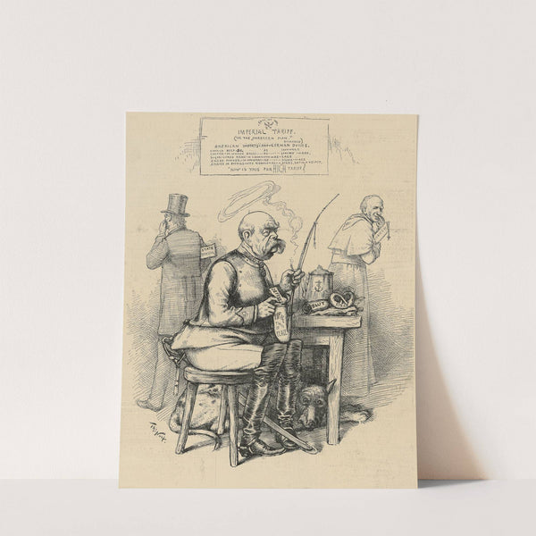 Bismarck putting it in his pipe to smoke (1882) by Thomas Nast