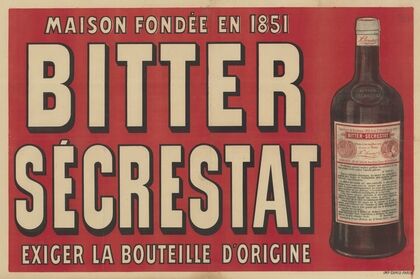 Bitter Sécrestat, Maison fondée en 1851, exiger la bouteille d’origine (1898)