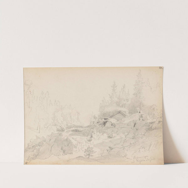 Bjørnsvika ved Kjørbo by Hans Gude