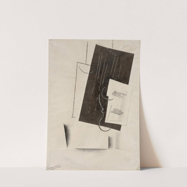 Black and White Collage (1913) by Georges Braque