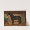 Black Cloud, a horse in stable (1882) by Scott Leighton
