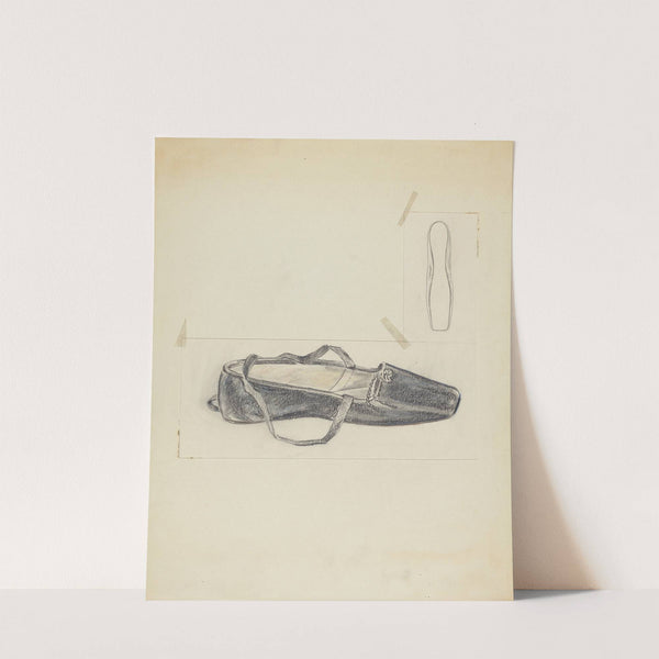 Black Leather Slipper by Melita Hofmann