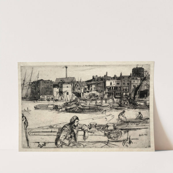 Black Lion Wharf (1859) by James Abbott McNeill Whistler