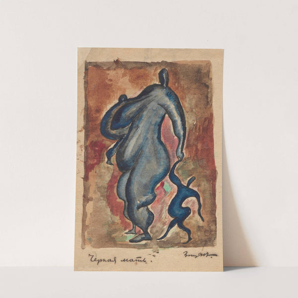 Black mother by Zygmunt Waliszewski