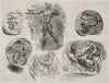 Sheet with Six Antique Medals (1825)