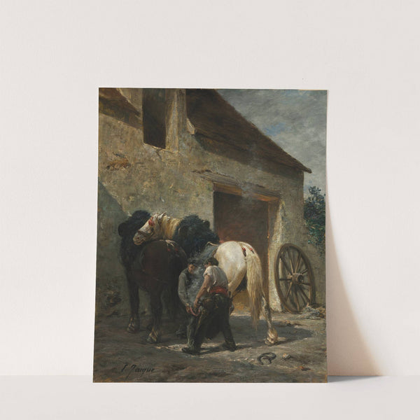 Blacksmiths (after 1887) by Charles Emile Jacque