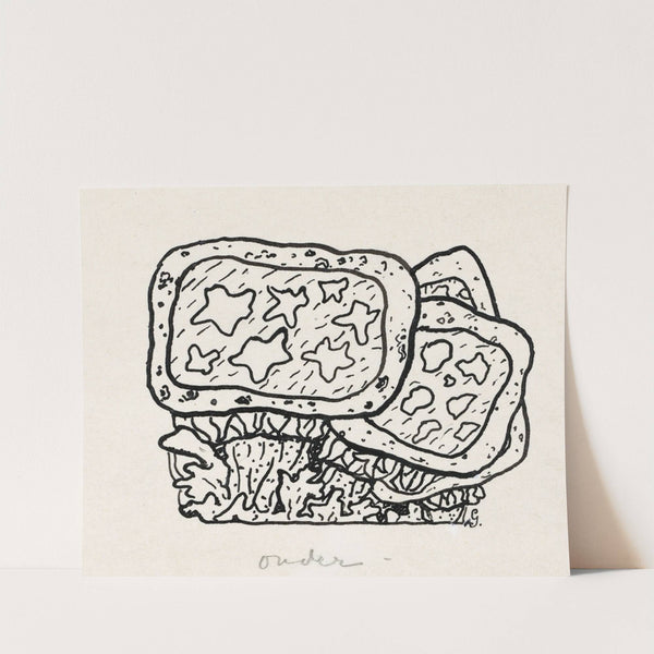 Blad met ondefinieerbare voorstelling (1891) by Leo Gestel