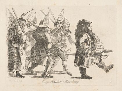 City militia marching. (1788)