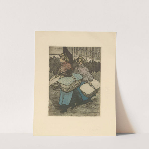 Blanchisseuses reportant l’ouvrage (1898) by Théophile Alexandre Steinlen