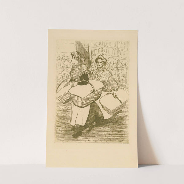Blanchisseuses reportant l’ouvrage (1898) by Théophile Alexandre Steinlen