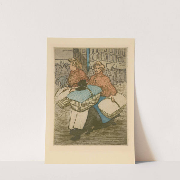 Blanchisseuses reportant l’ouvrage (1898) by Théophile Alexandre Steinlen