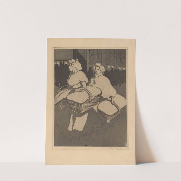 Blanchisseuses reportant l’ouvrage (1898) by Théophile Alexandre Steinlen