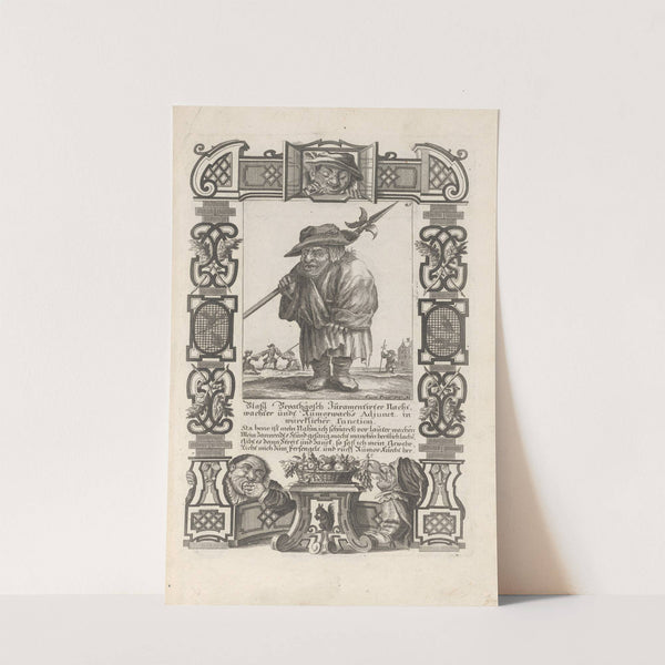 Blaßl Broatgosch Juramentirter Nachtwachter undt Rumorwachs Adjunct in würklicher function, Pl. 45 (1710-1719) by Elias Baeck