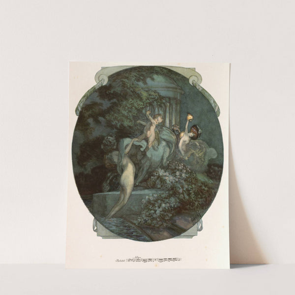 Blatt aus ‘Aus meinen Schlössern’ 4 (ca 1923) by Franz von Bayros