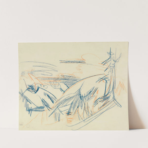 Blaurote Gebirgslandschaft (1919) by Ernst Ludwig Kirchner