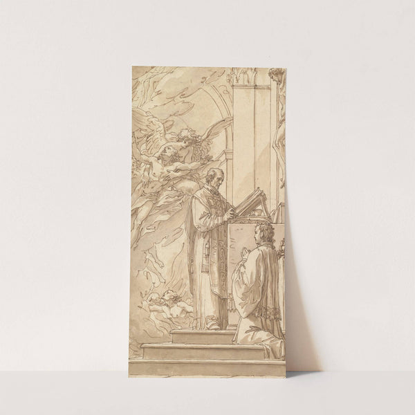 Blessed Francis Venimbeni Celebrating Mass for souls in Purgatory by Giuseppe Cades