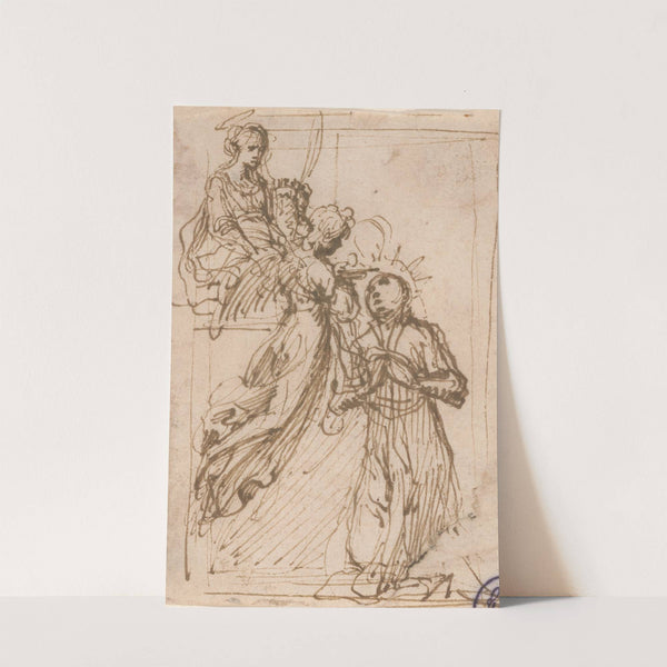 Blessed Stanislaus Kostka Receiving Communion from the Angels Assisted by Saint Barbara (ca. 1605) by Francesco Vanni