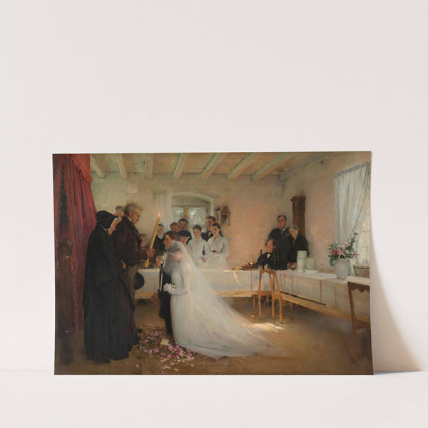 Blessing of the Young Couple Before Marriage by Pascal-Adolphe-Jean Dagnan-Bouveret
