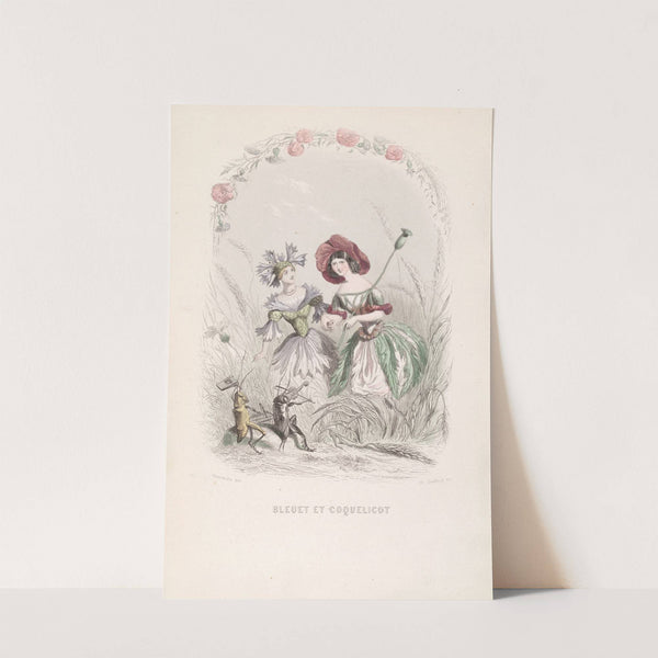 Bleuet et Coquelicot by J. J. Grandville