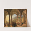 Blick auf Amalfi aus der Vorhalle des Doms by Franz Ludwig Catel