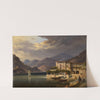 Blick auf Bellaggio am Comersee by Carl Ludwig Frommel