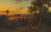 Blick auf Bethlehem mit Flucht nach Ägypten