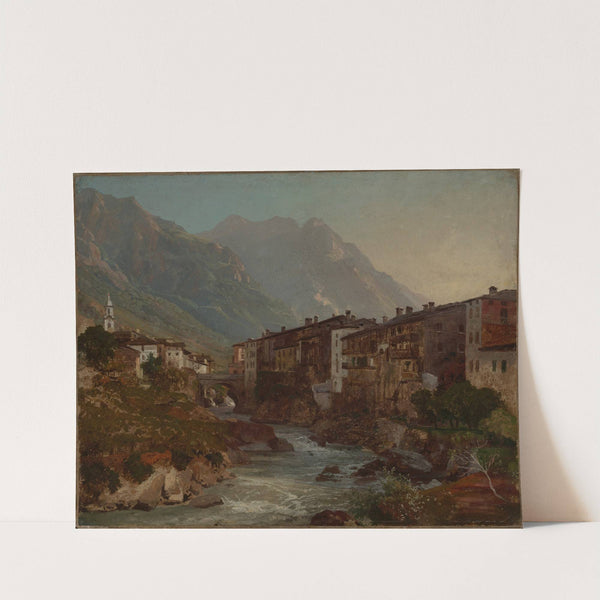 Blick auf Chiavenna by Johann Wilhelm Schirmer