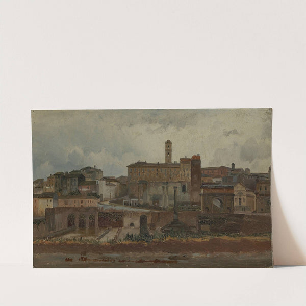 Blick auf das Forum Romanum by Wilhelm Ludwig Friedrich Riefstahl