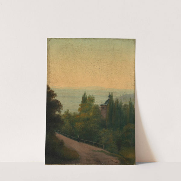 Blick auf das Heidelberger Schloss by Georg Philipp Schmitt