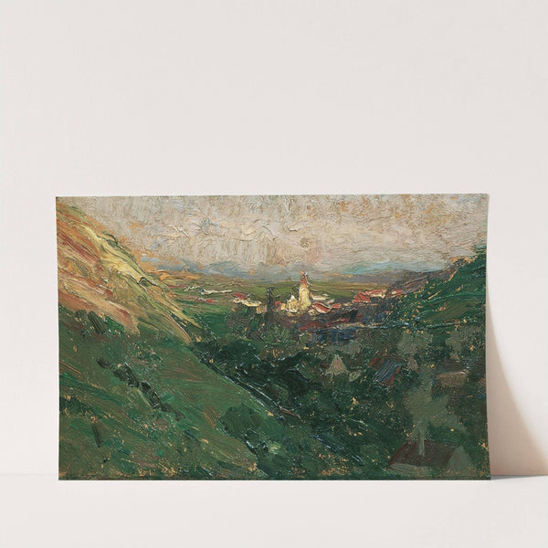 Blick auf das Kahlenberger Dorf by Olga Wisinger-Florian