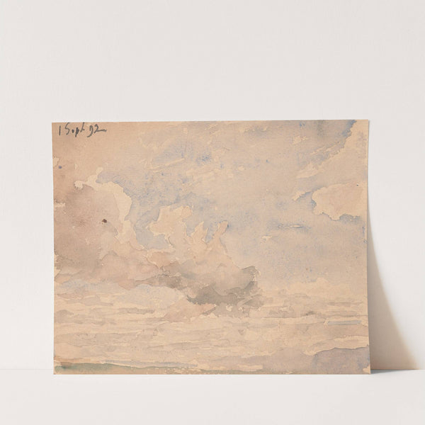 Blick auf das Nordostende des Neuenburger Sees von Ins aus (1892) by Albert Anker