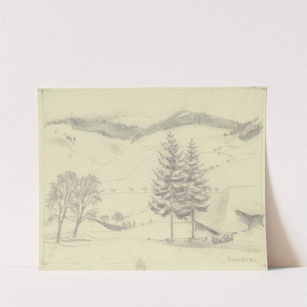 Blick auf das winterliche Bernau by Emil Rudolf Weiss