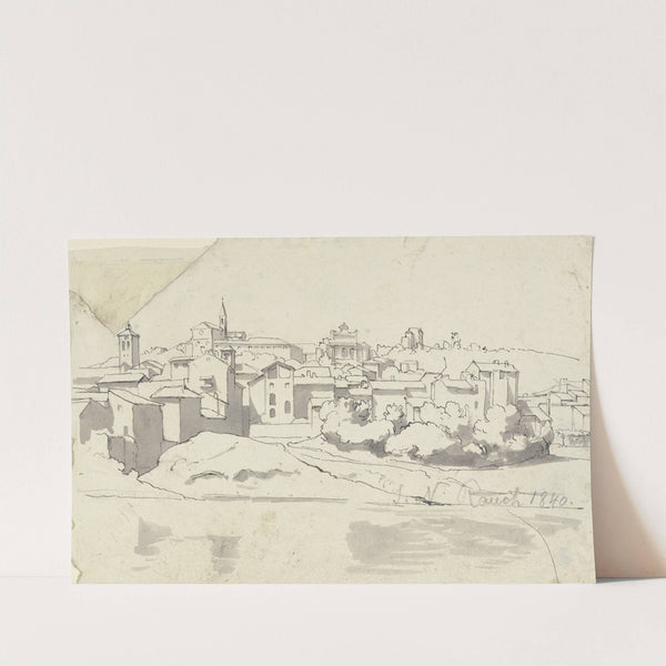 Blick auf den Aventin in Rom by Johann Nepomuk Rauch