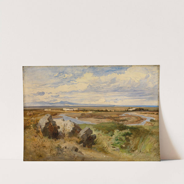 Blick auf den Campo d' Annibale bei Cannae by Edmund Kanoldt