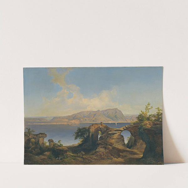 Blick Auf Den Gardasee (Lake Garda) (1844) by Anton Hansch