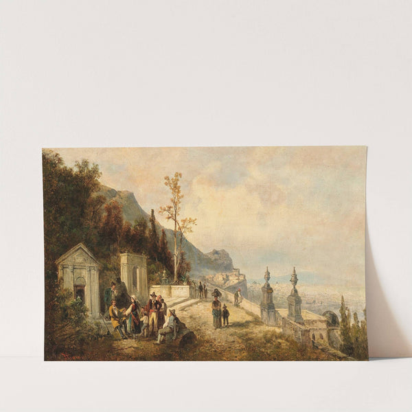 Blick auf den Golf von Neapel by Josef Thoma