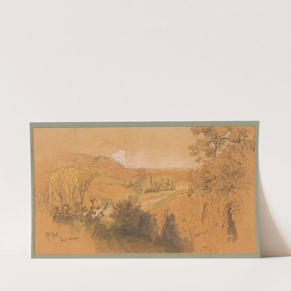 Blick auf den Kahlenberg vom Cobenzl aus (1907) by Anton Hlavacek