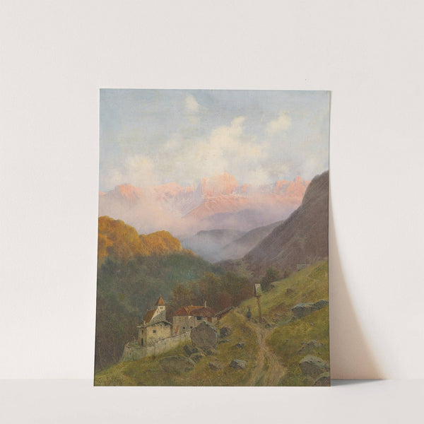 Blick auf den Rosengarten by Josef von Schlögl