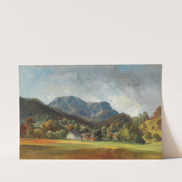 Blick auf den Sandling von Altaussee aus by Friedrich Zeller