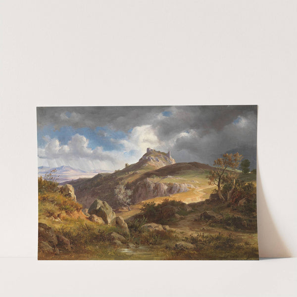 Blick auf die Burgruine von Canossa (1872) by Friedrich Preller The Younger