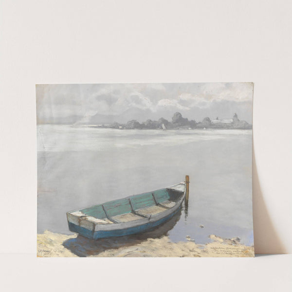 Blick auf die Fraueninsel am Chiemsee by Albert Stagura